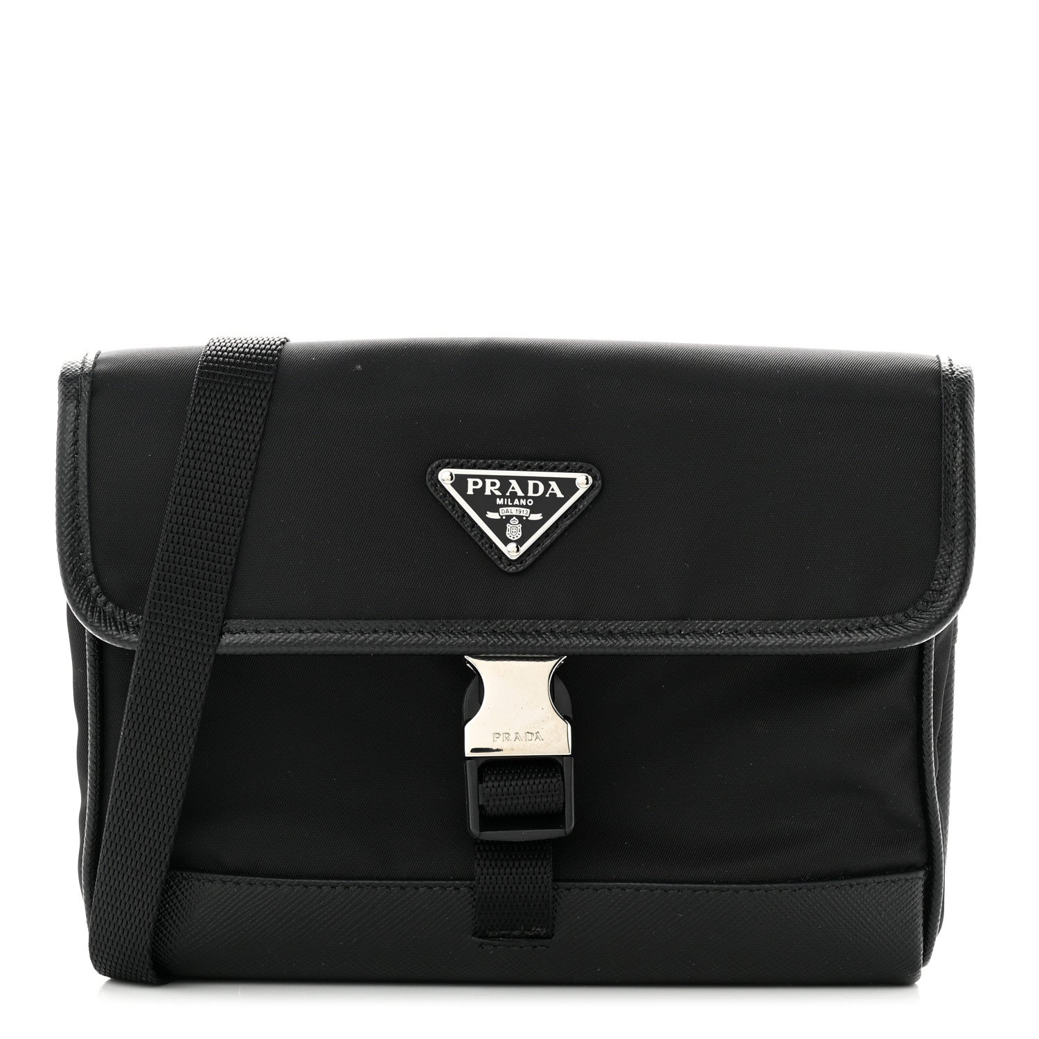 Prada Re-Nylon Saffiano Smartphone Case Crossbody Black 1 of 11