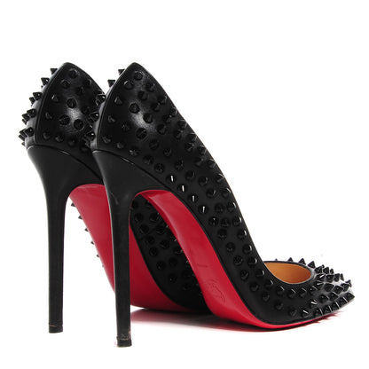 Christian Louboutin Kid Pigalle Spikes 120 Pumps 40 Black 4 of 6