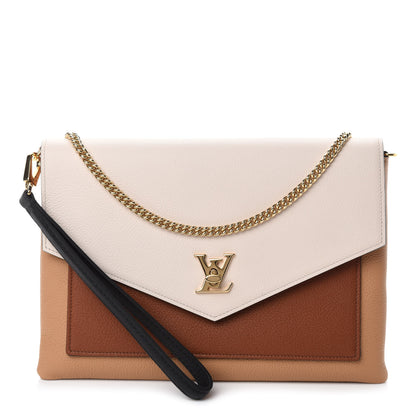 Louis Vuitton Soft Calfskin My Lockme Pochette Arizona Quartz Caramel 1 of 10