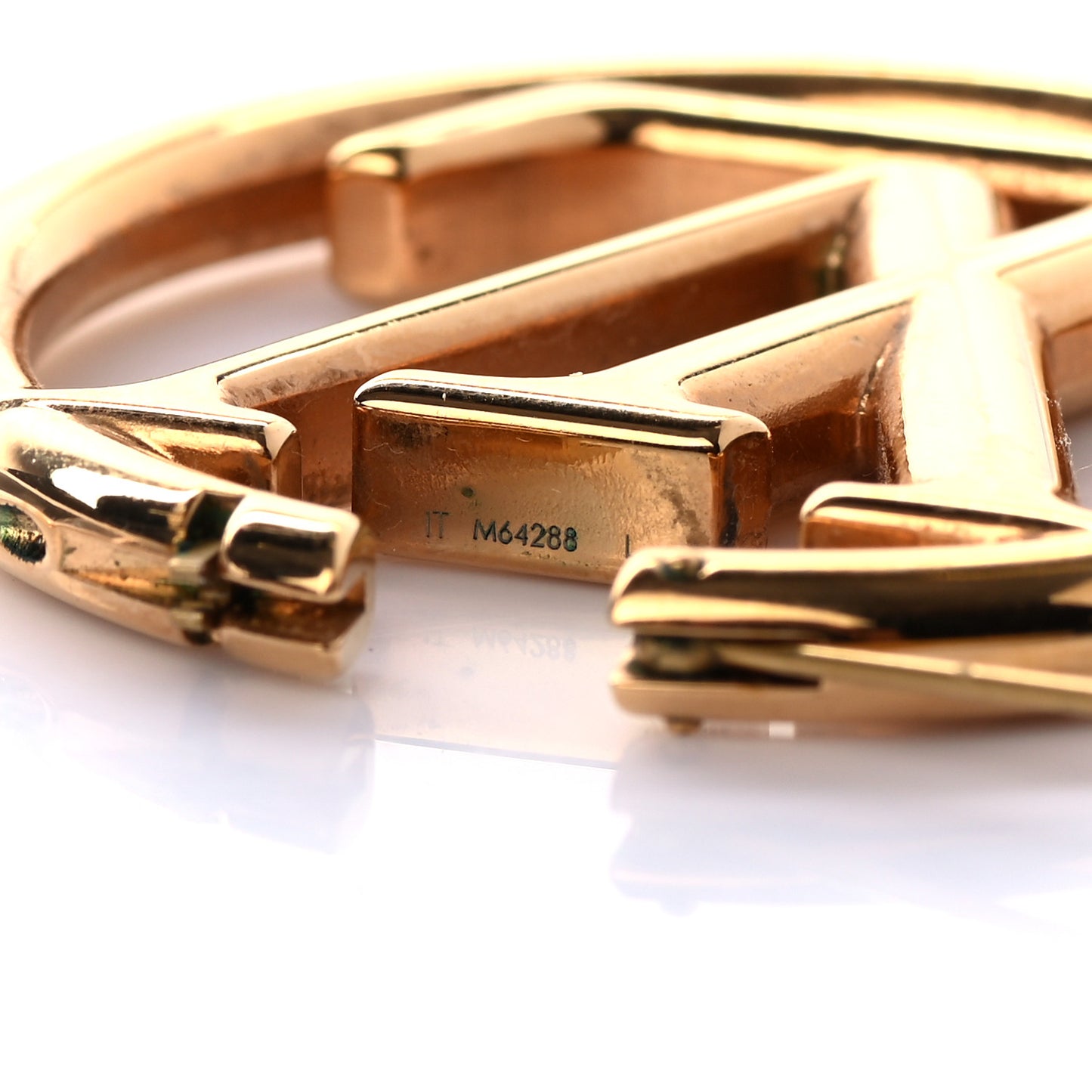 Metal Louise Hoop Earrings Gold