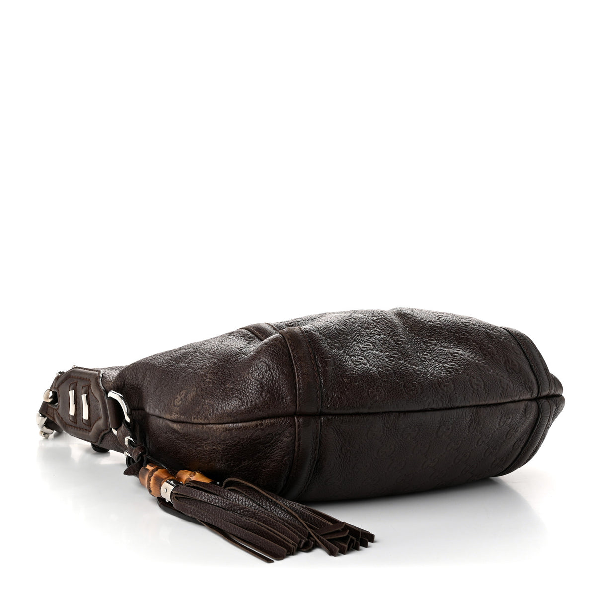Gucci Guccissima Medium Techno Horsebit Hobo Brown 4 of 10