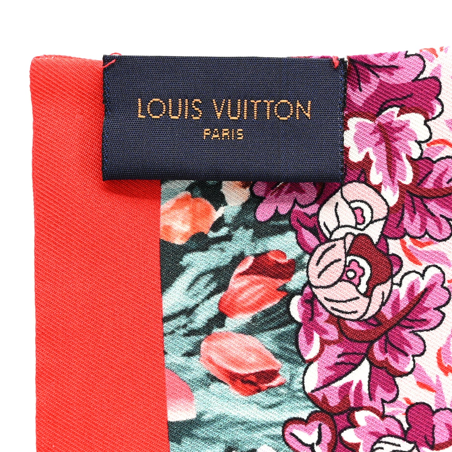 Silk Louis In The Garden Bandeau Fuchsia