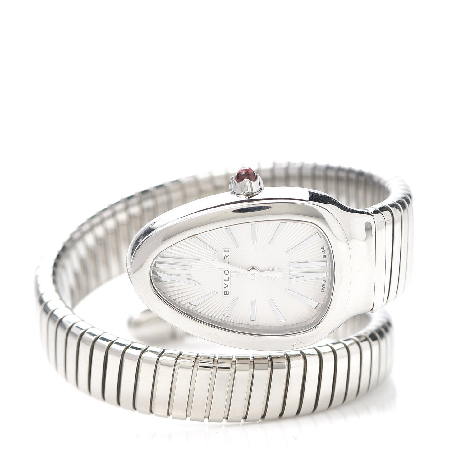 Stainless Steel 35mm Serpenti Tubogas Quartz Watch