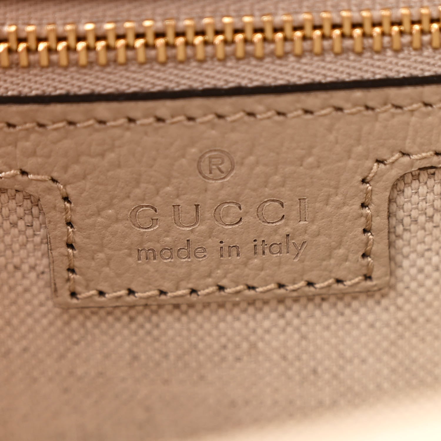 Gucci GG Supreme Monogram Textured Dollar Calfskin Web Small Ophidia Padlock Top Handle Bag Beige Mystic White Oatmeal 7 of 10
