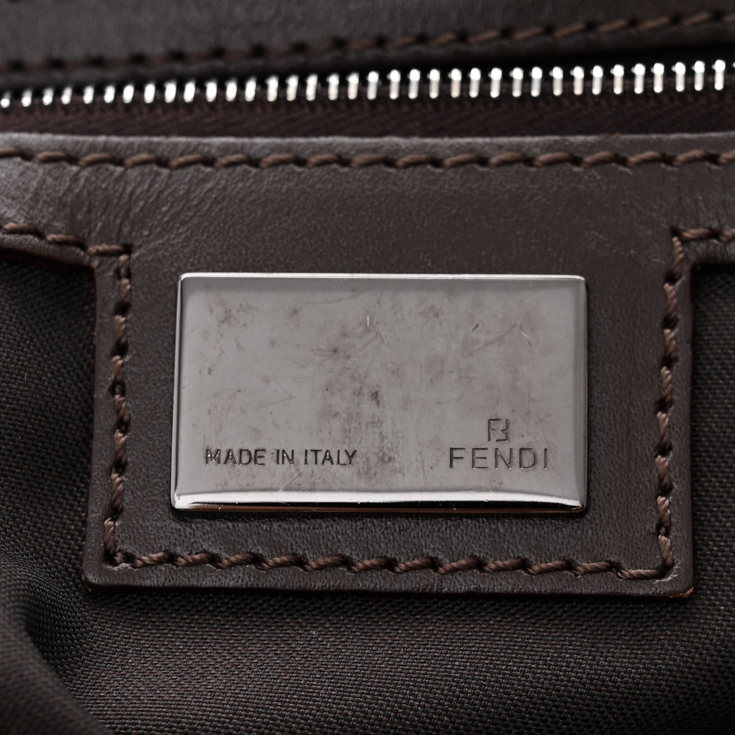 Fendi Zucchino Mama Baguette Brown 6 of 10