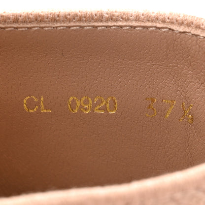 Christian Dior Canvas Embroidered Granville Ankle Tie Espadrilles Flats 37.5 Clay 8 of 8