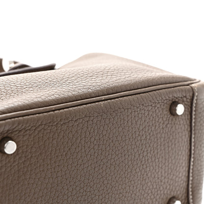 Hermes Taurillon Clemence Mini Lindy 20 Etoupe 11 of 12