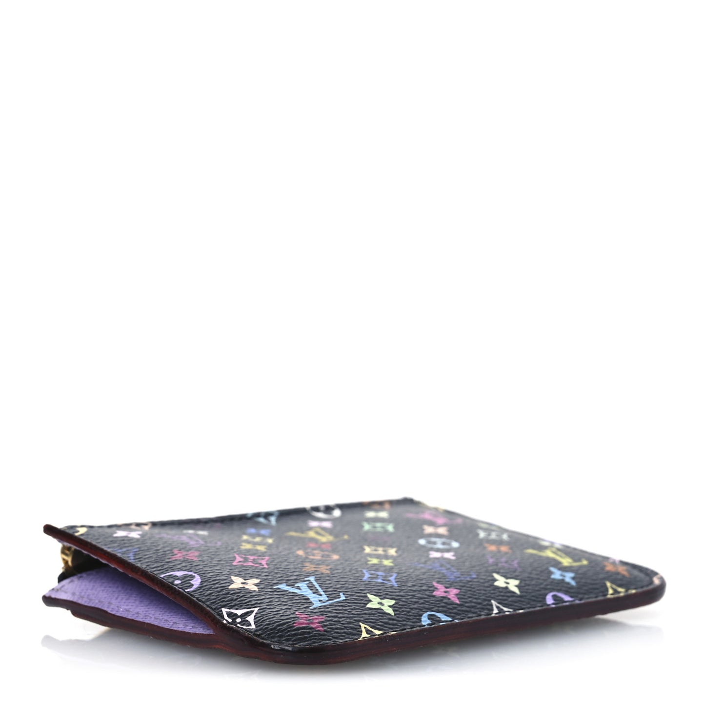 Monogram Multicolor Key Pouch Black Violet