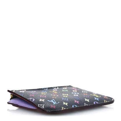 Louis Vuitton Monogram Multicolor Key Pouch Black Violet 4 of 10