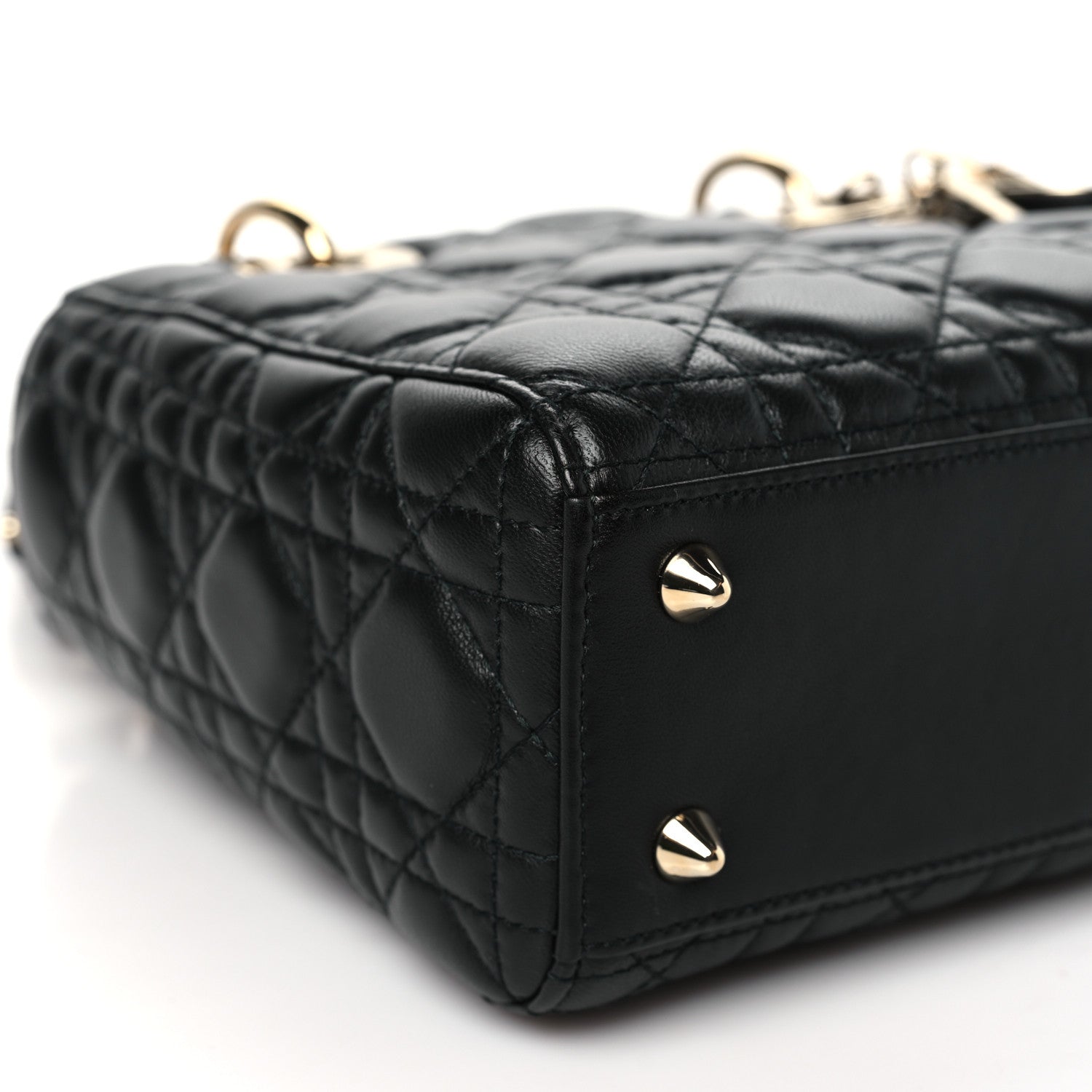 Christian Dior Lambskin Cannage Small Lucky Badges My Lady Dior Black 8 of 10