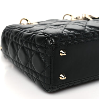 Christian Dior Lambskin Cannage Small Lucky Badges My Lady Dior Black 8 of 10