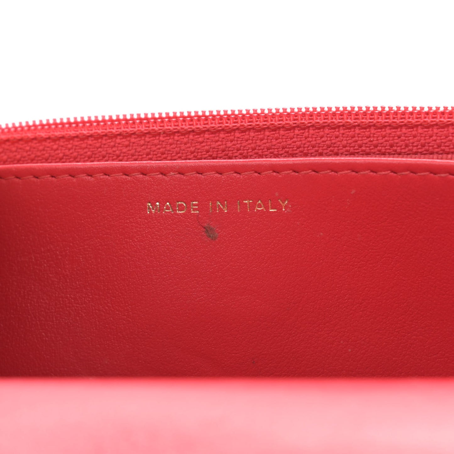 Goatskin Quilted Chanel 19 Wallet On Chain WOC Red