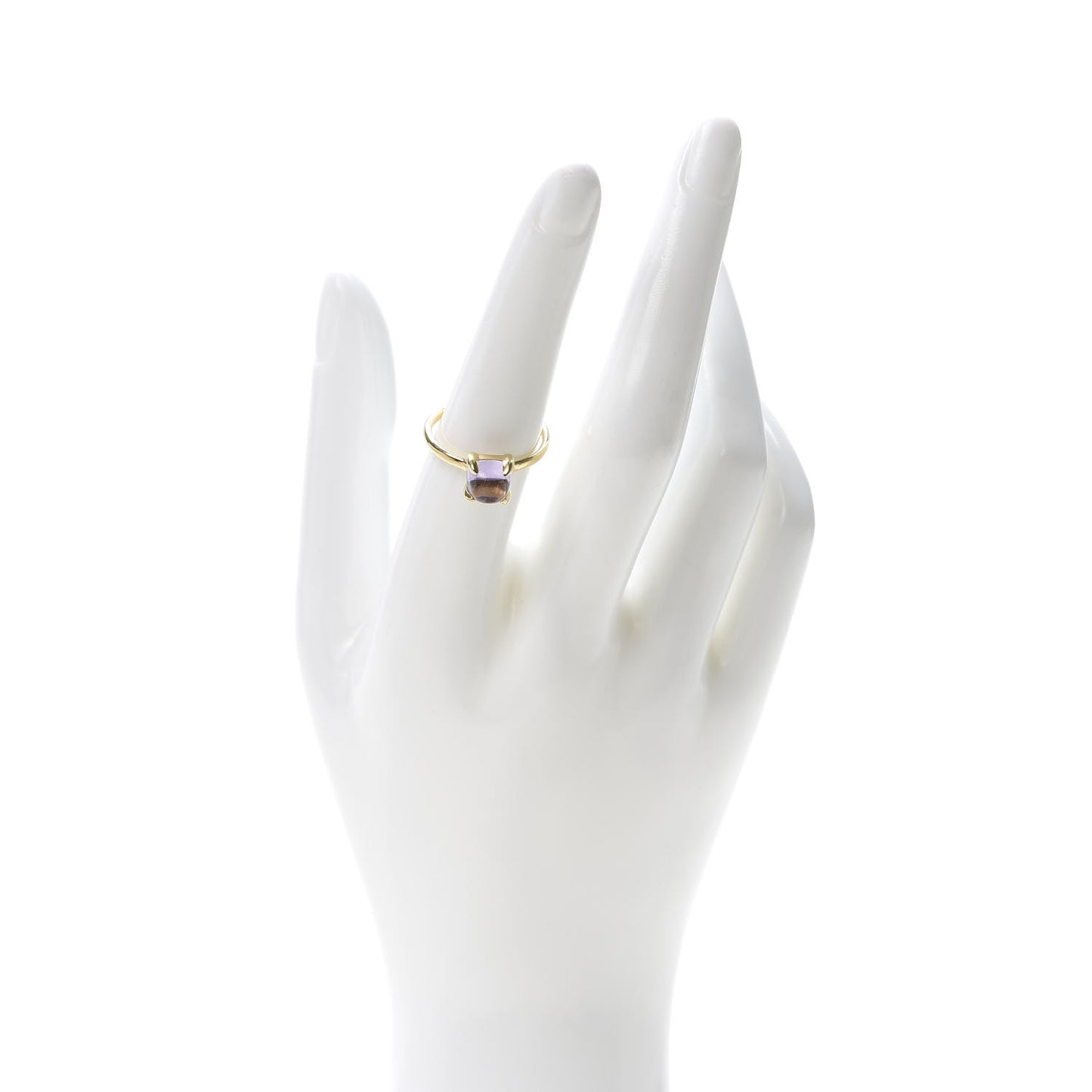 18K Yellow Gold Amethyst 7mm Paloma Picasso Sugar Stacks Ring 49 5