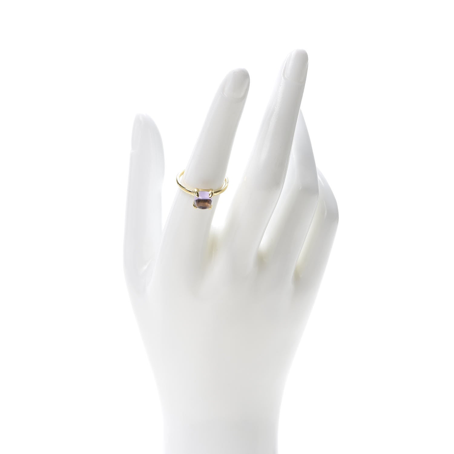 Tiffany 18K Yellow Gold Amethyst 7mm Paloma Picasso Sugar Stacks Ring 49 5 2 of 5