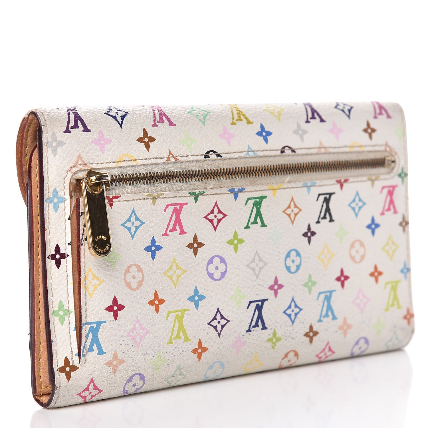 Louis Vuitton Monogram Multicolor Eugenie Wallet White 3 of 22
