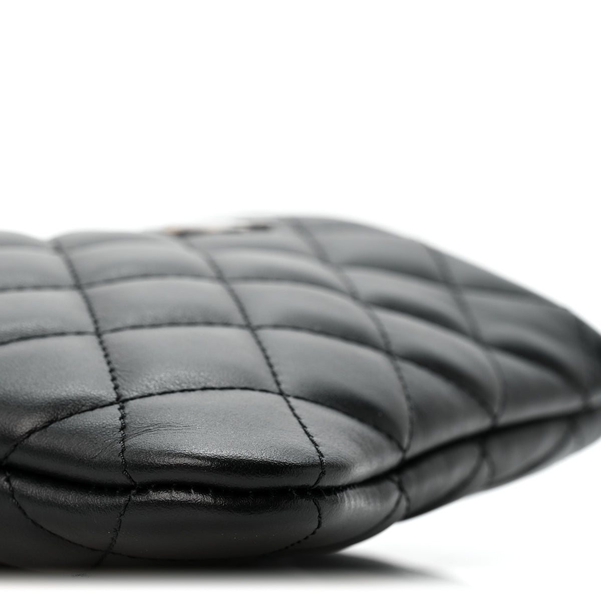 Lambskin Quilted Uniform Crossbody Bag Black