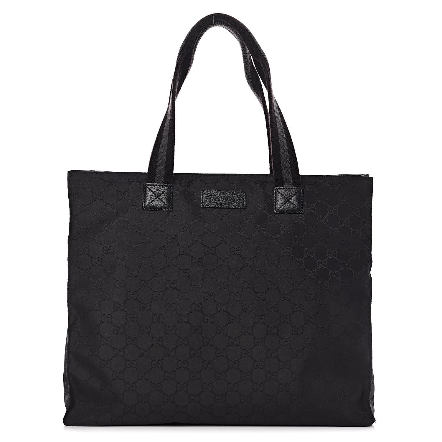 Gucci Nylon Monogram Tote Black 1 of 10