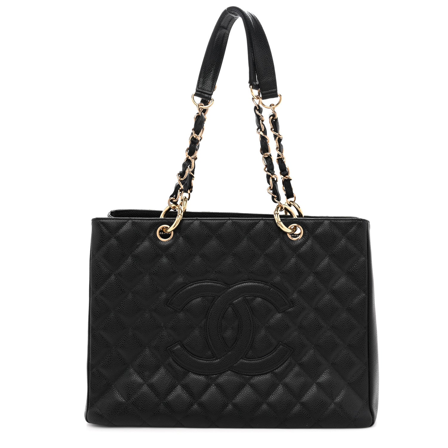 Chanel Caviar Quilted Grand Shopping Tote GST Black 1 of 14