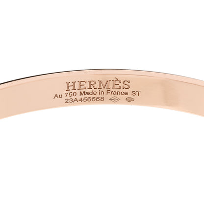 Hermes 18K Rose Gold PM Collier De Chien Bracelet ST 3 of 3