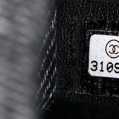 Chanel Denim Embossed CC Logo Print Mini Single Flap Black 7 of 10