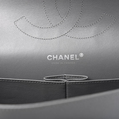 Chanel Caviar Quilted Jumbo Double Flap Grey 8 of 10
