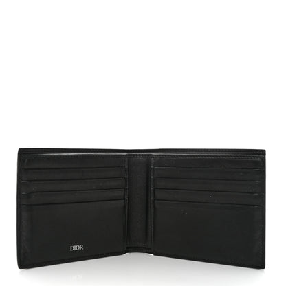 Christian Dior Calfskin Perforated Oblique Bi-Fold Do Galaxy Wallet Black 5 of 7