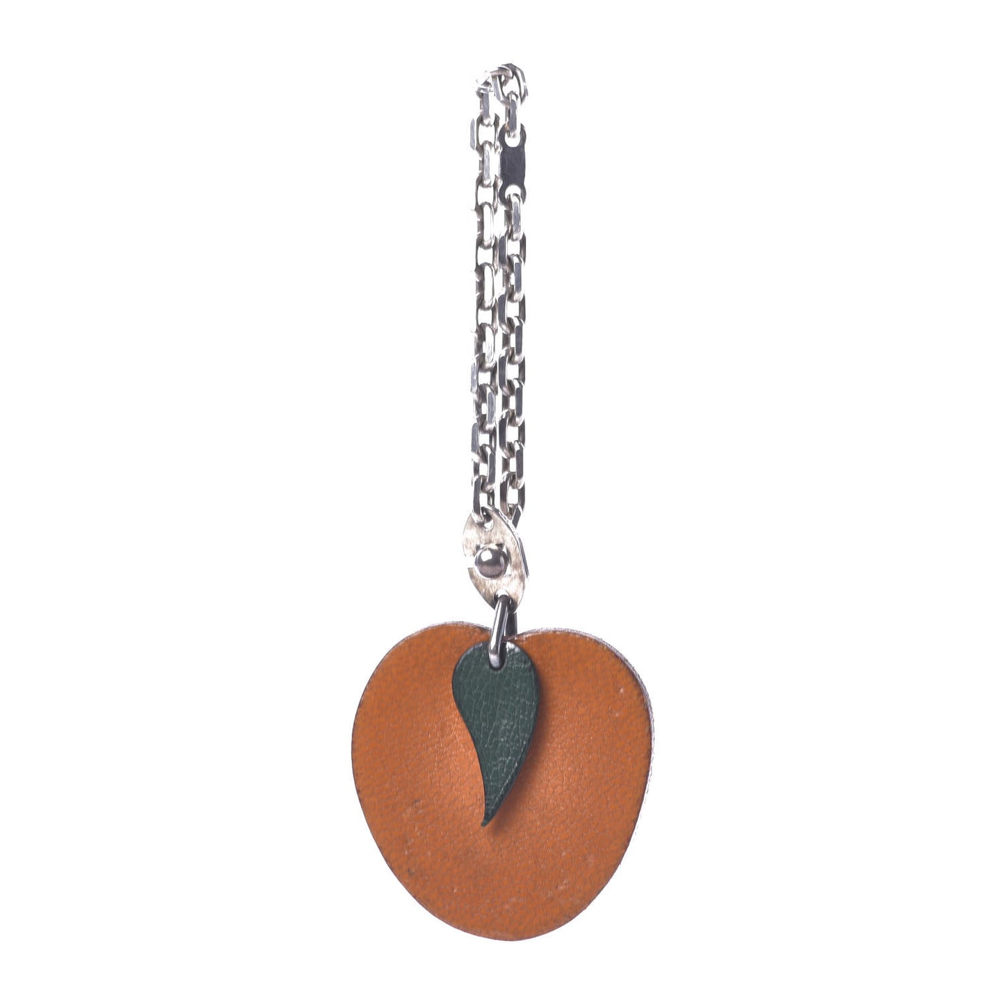 Chevre Mysore Orange Key Chain Bag Charm Orange