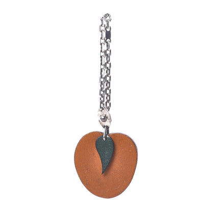 Hermes Chevre Mysore Orange Key Chain Bag Charm Orange 1 of 7