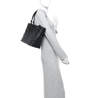 Chanel Calfskin Quilted Large Cambon Tote Black 2 of 10