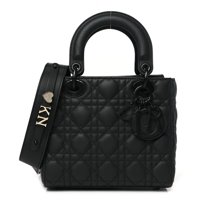 Christian Dior Ultra Matte Calfskin Cannage Small My ABCDior Lady Dior Black 1 of 9