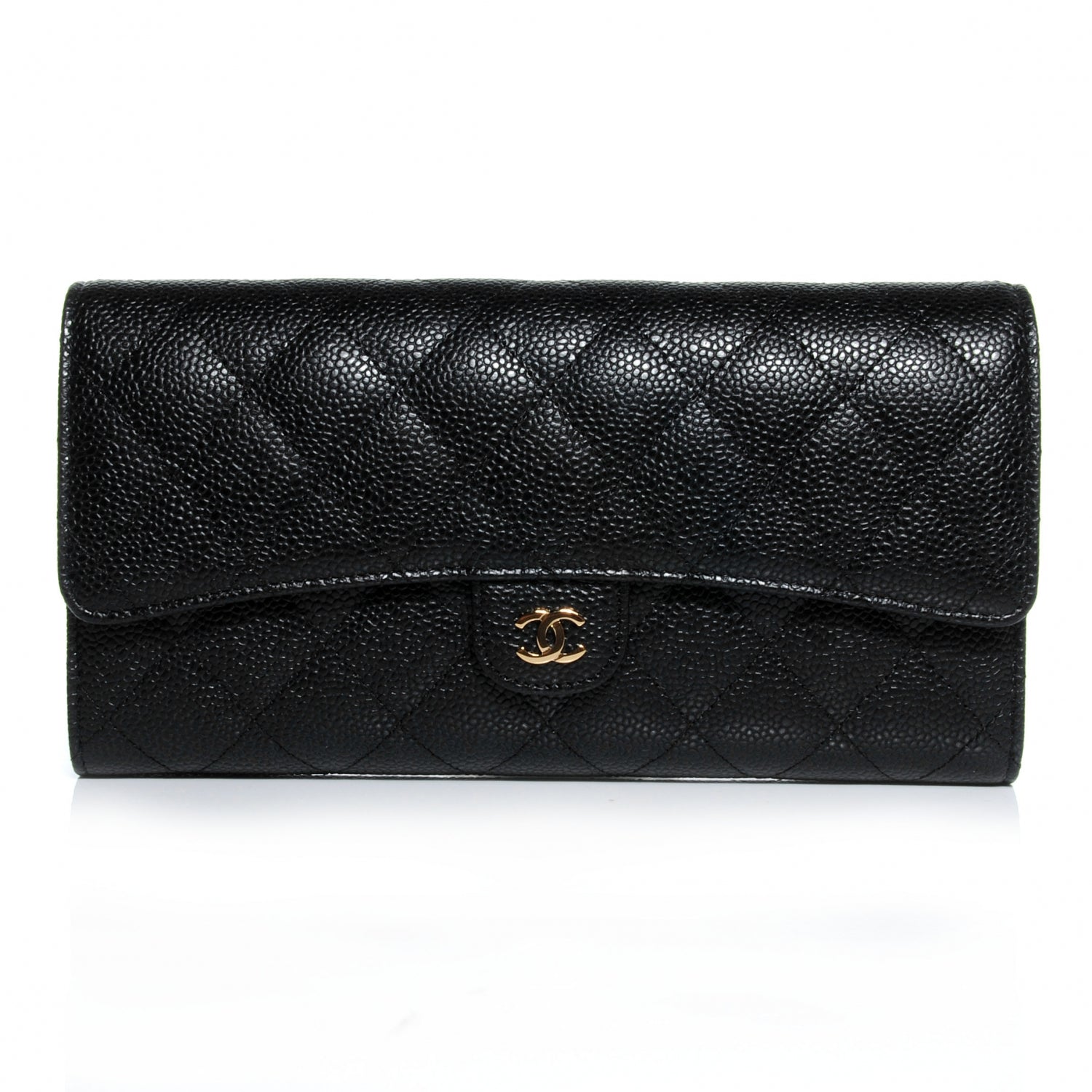 Chanel Caviar Quilted Travel Wallet Black 1 of 11