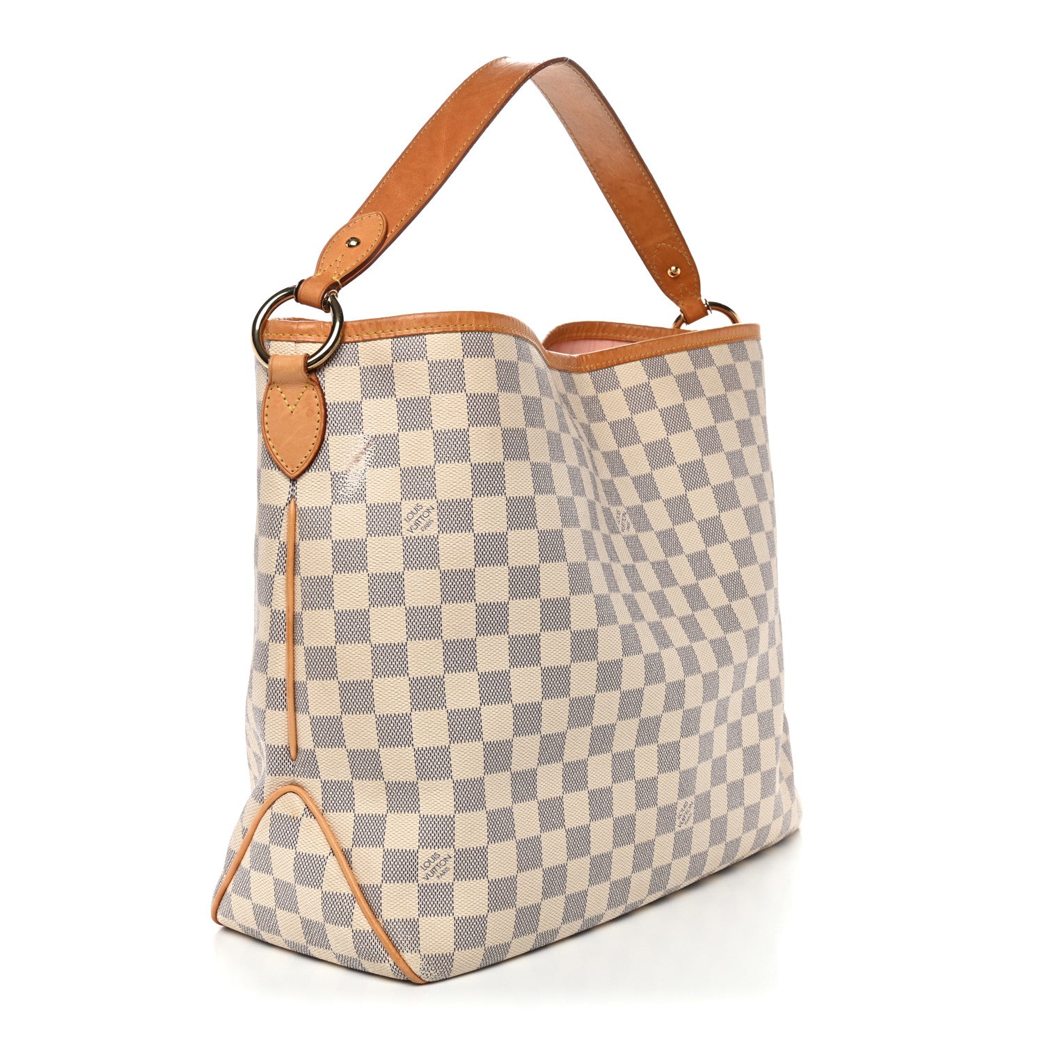 Louis Vuitton Damier Azur Delightful MM Rose Ballerine 3 of 14