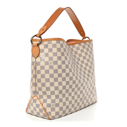Louis Vuitton Damier Azur Delightful MM Rose Ballerine 3 of 14