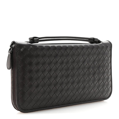 Bottega Veneta Nappa Intrecciato Travel Organizer Wallet Ebano 3 of 7