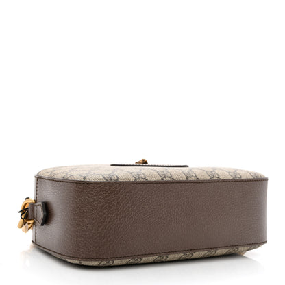 Gucci GG Supreme Monogram Web Neo Vintage Shoulder Bag Beige New Acero Crop 4 of 11