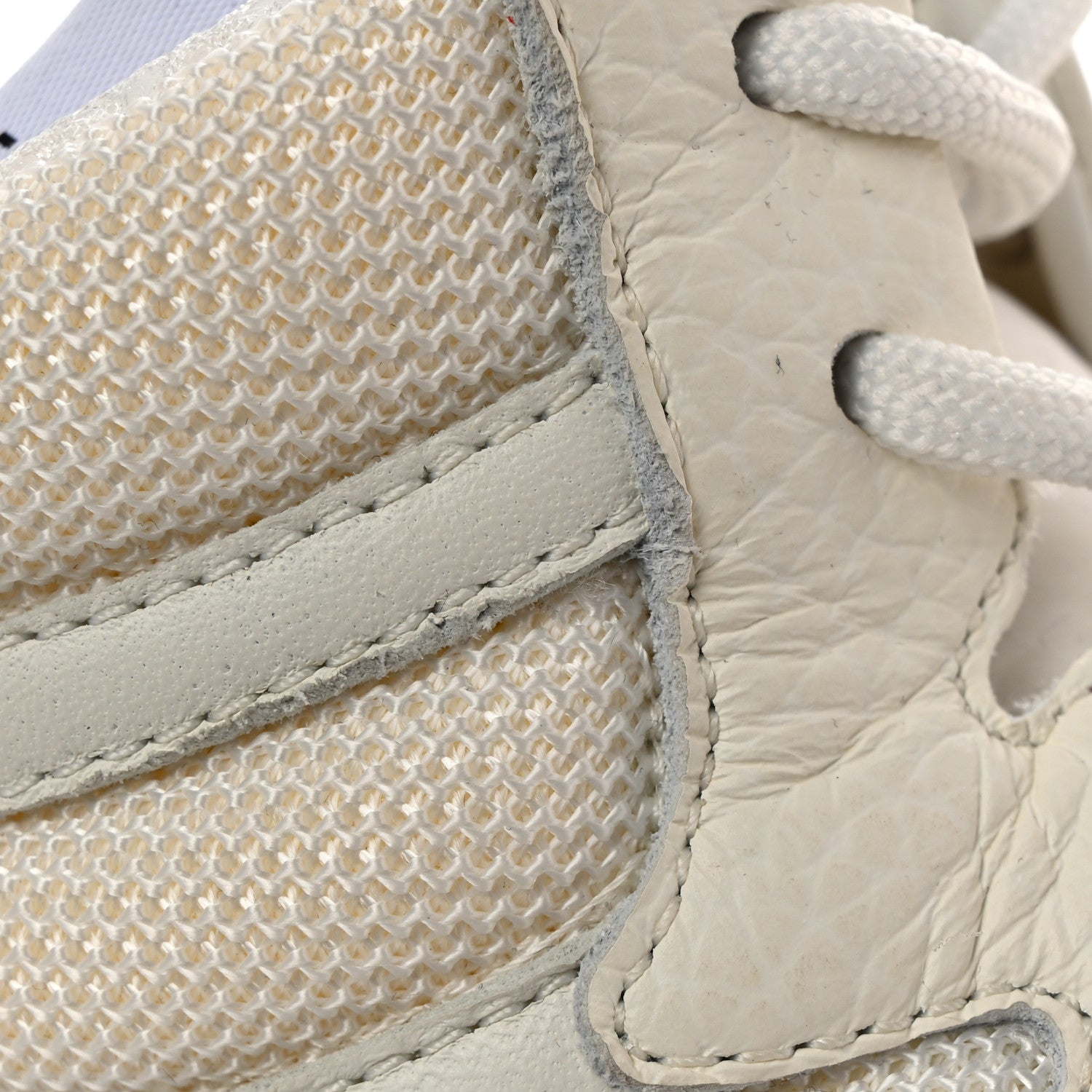 Chanel Suede Fabric Grained Calfskin Womens CC High Top Sneakers 37 White 12 of 12