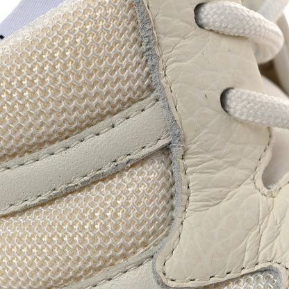 Chanel Suede Fabric Grained Calfskin Womens CC High Top Sneakers 37 White 12 of 12