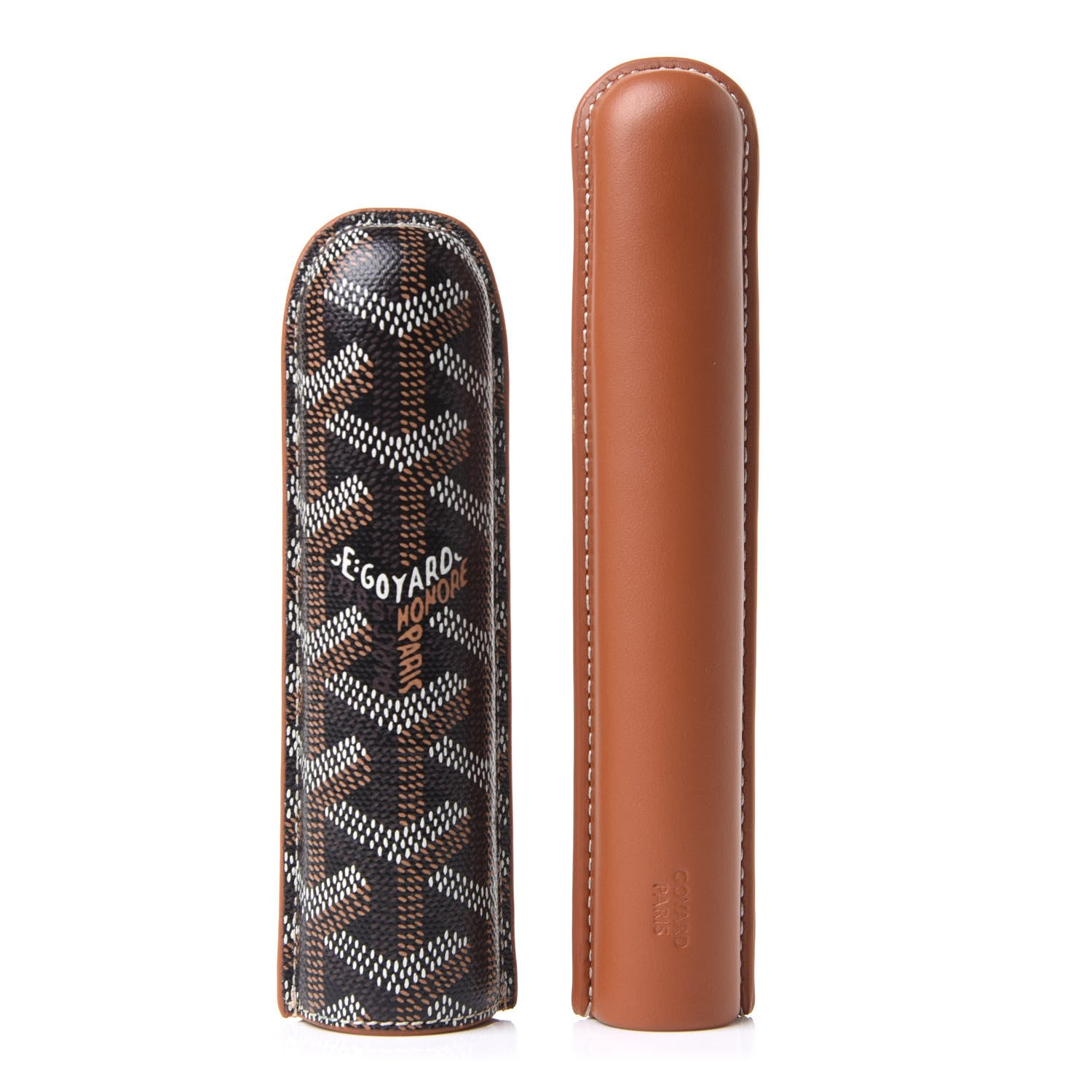 Goyard Goyardine Churchill Single Cigar Case Black Gold 8 of 17