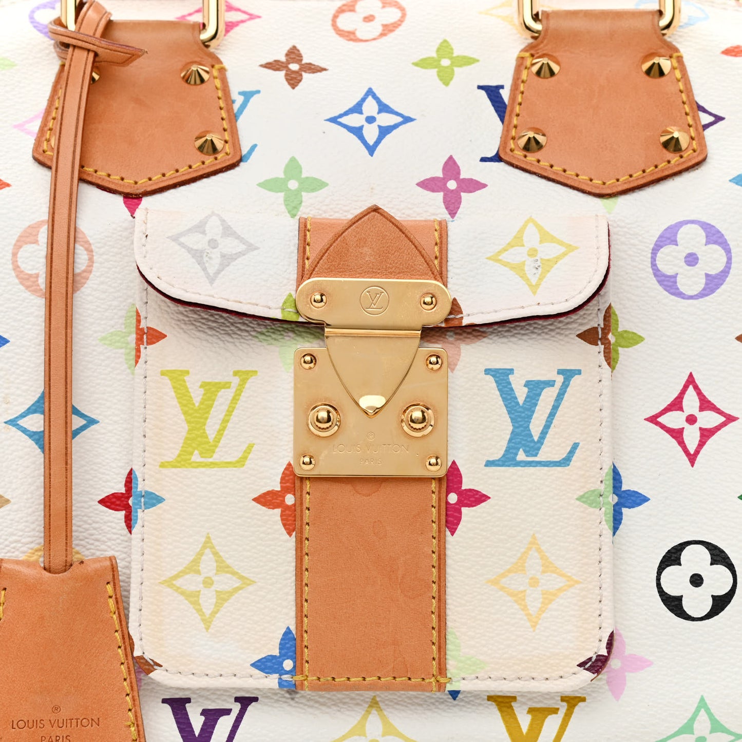 Monogram Multicolor Speedy 30 White
