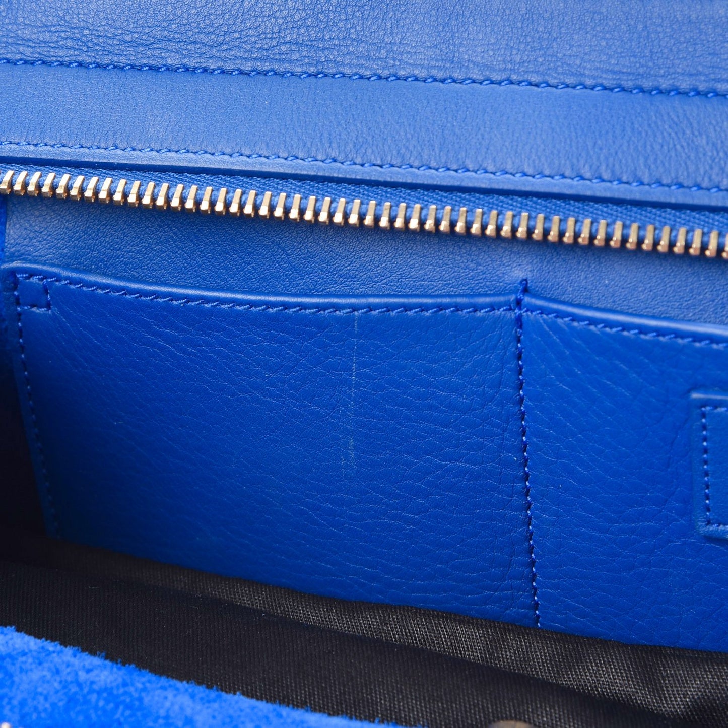 Calfskin Small Classic Y Cabas Royal Blue