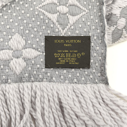 Louis Vuitton Wool Silk Logomania Scarf Pearl Grey 3 of 3