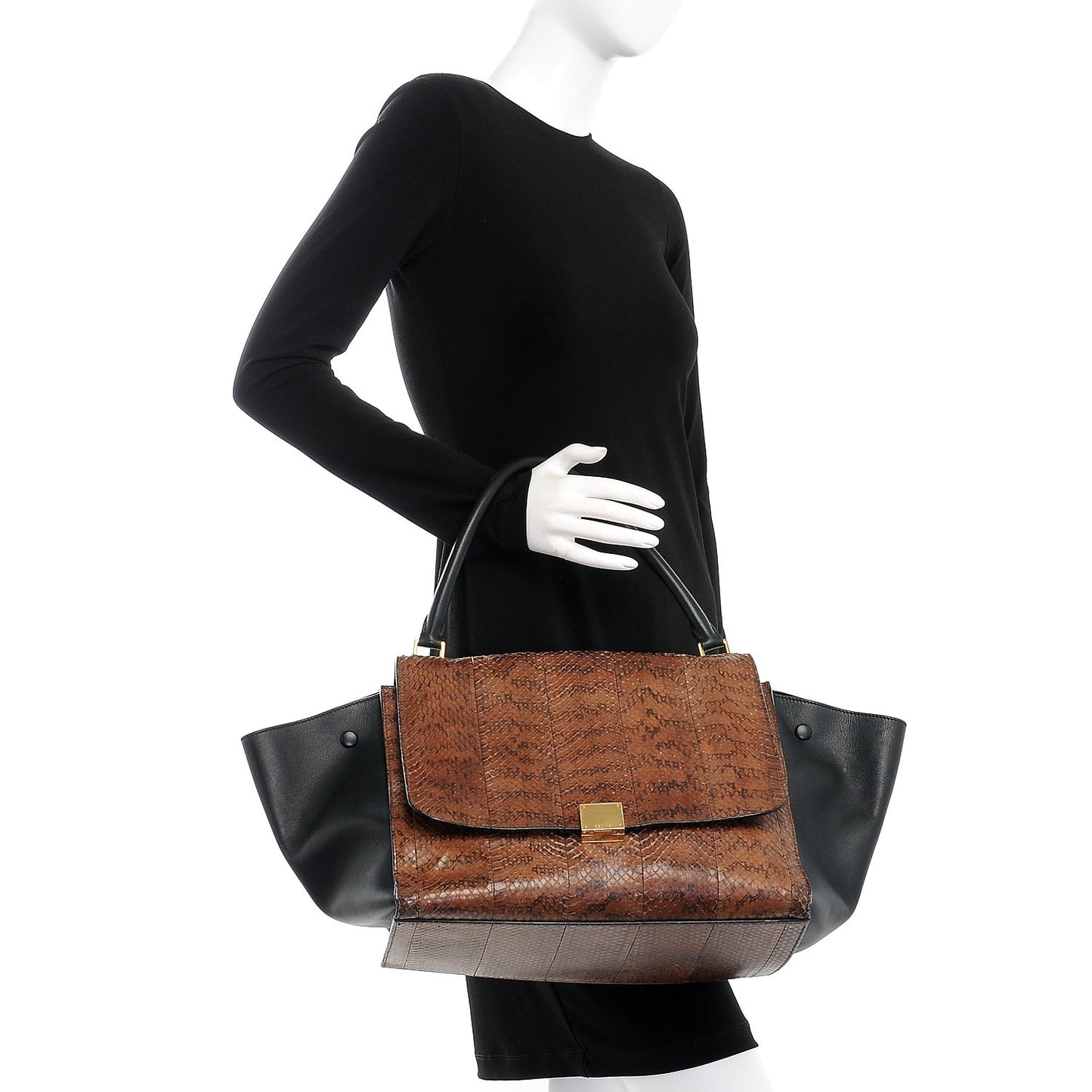 Python Calfskin Large Trapeze