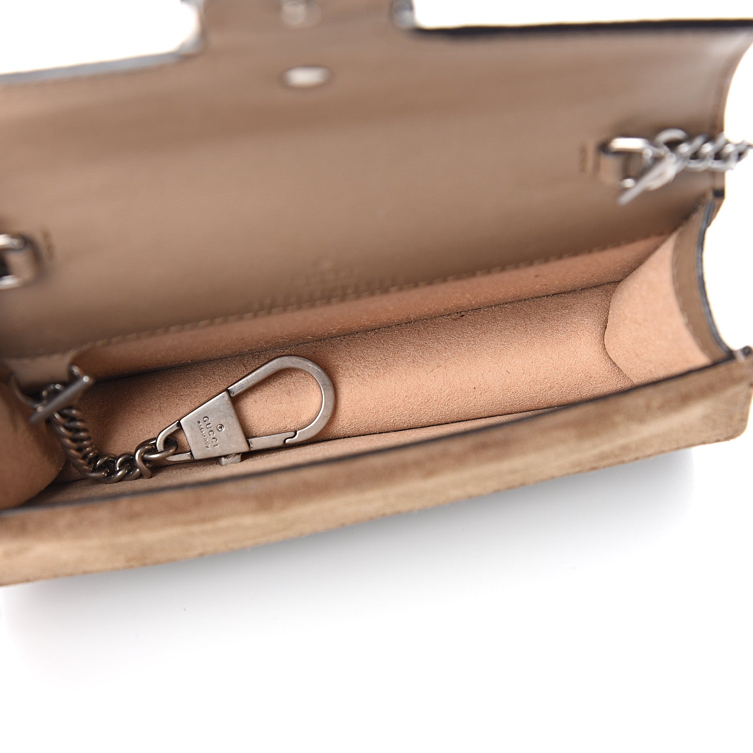 Gucci GG Supreme Monogram Super Mini Dionysus Shoulder Bag Taupe 4 of 9