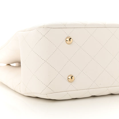 Chanel Caviar Quilted Large Classic Shopping Tote White 9 of 12