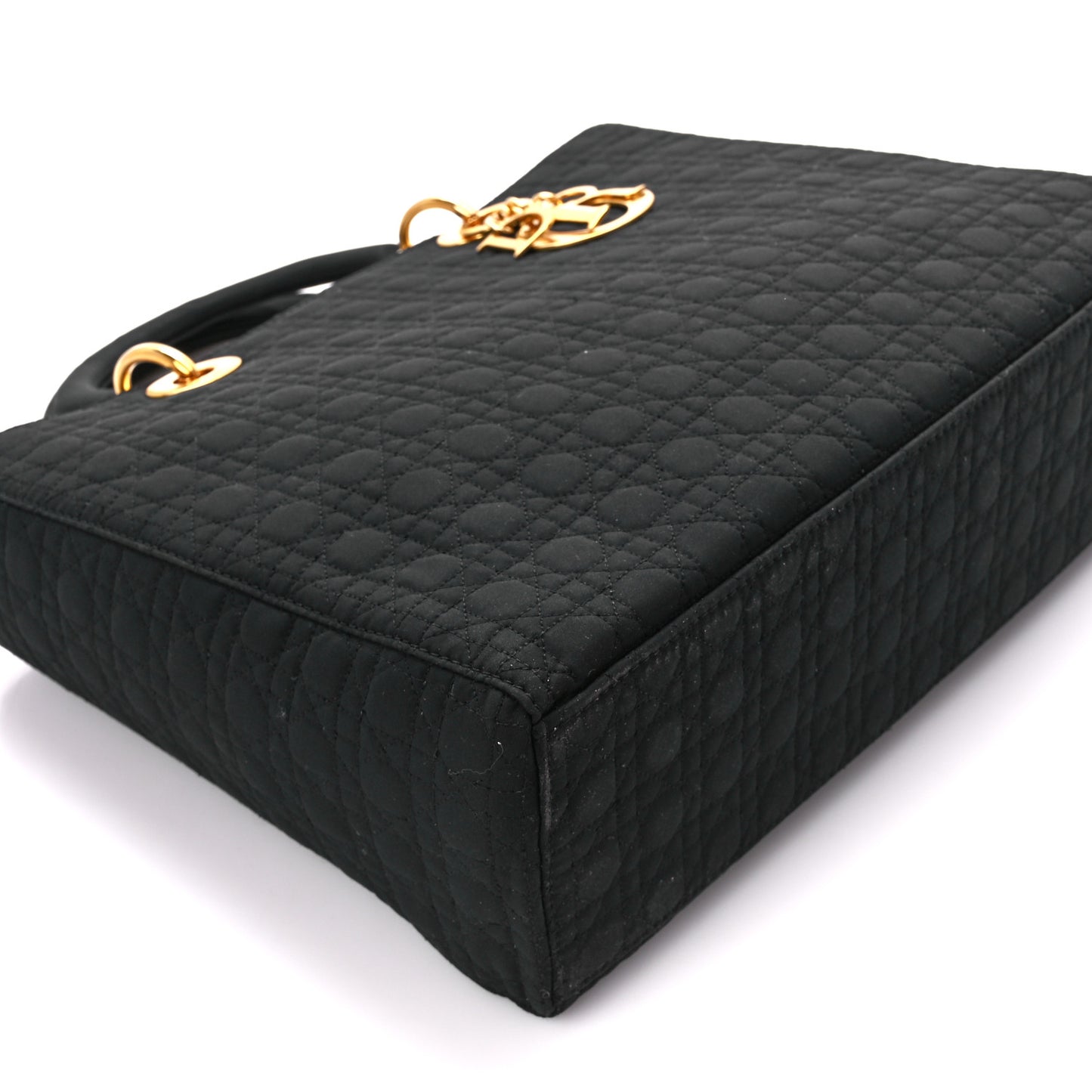 Nylon Cannage Large Lady Dior Black