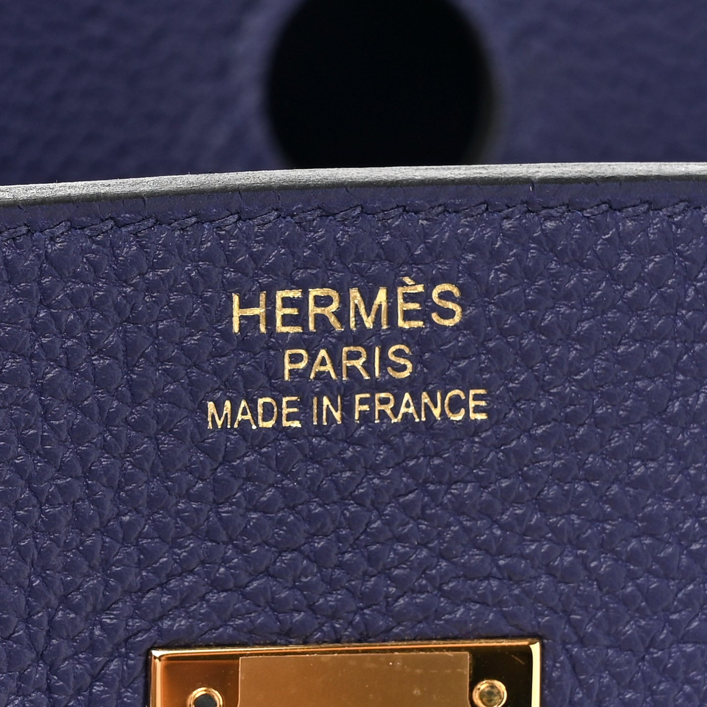 Togo Birkin 35 Bleu Encre