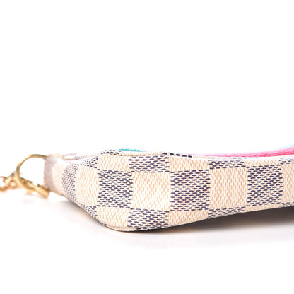 Louis Vuitton Damier Azur 2015 Christmas Animation Mini Pochette Accessories 8 of 9