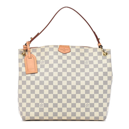 Louis Vuitton Damier Azur Graceful PM Rose Ballerine 1 of 14