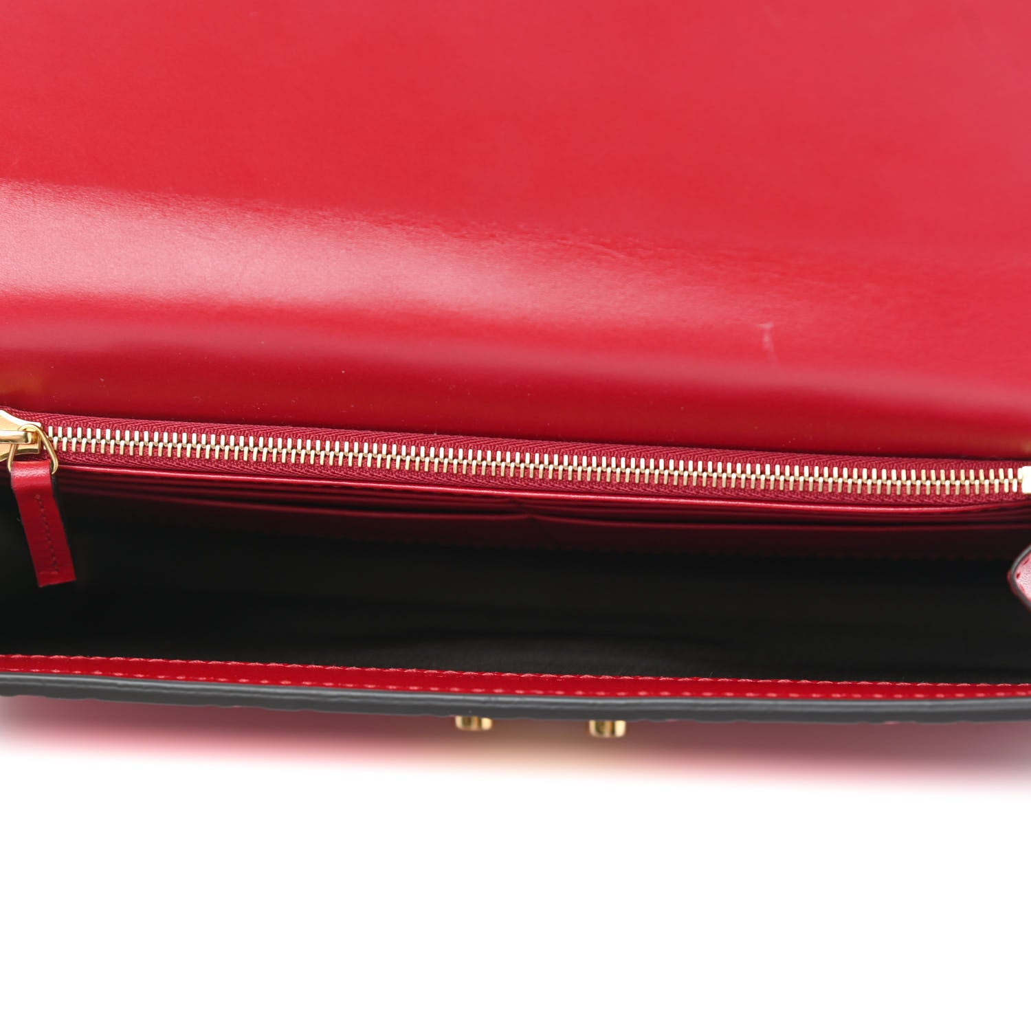 Gucci Guccissima Padlock Clutch Hibiscus Red 4 of 4