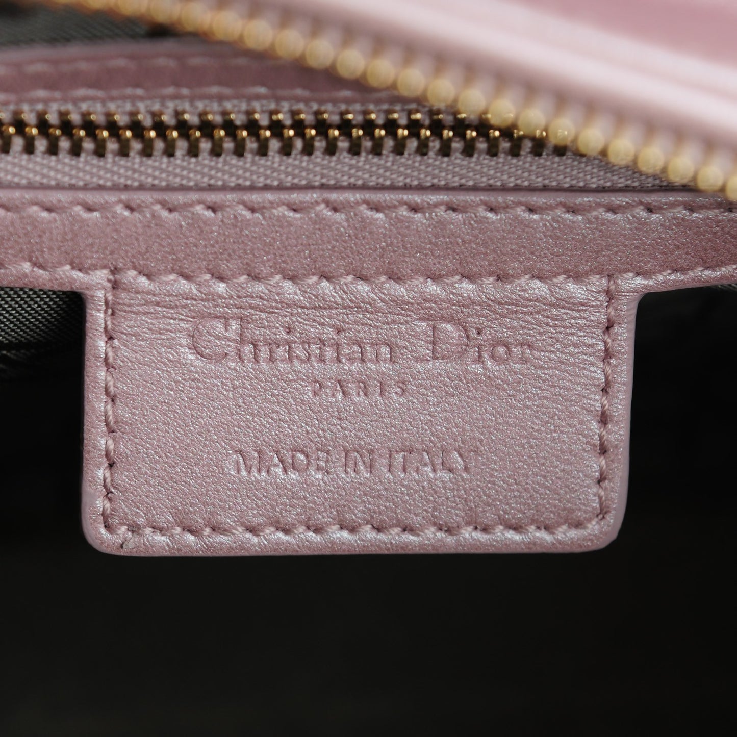Pearly Lambskin Cannage Medium Lady Dior Lotus